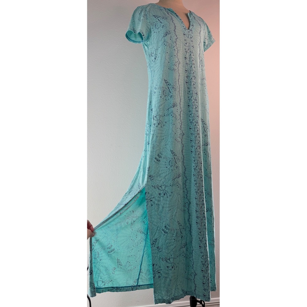 Lilly Pulitzer Sophiletta Short Sleeve Maxi Dress AmalfiBlue Seashore Blue Shell